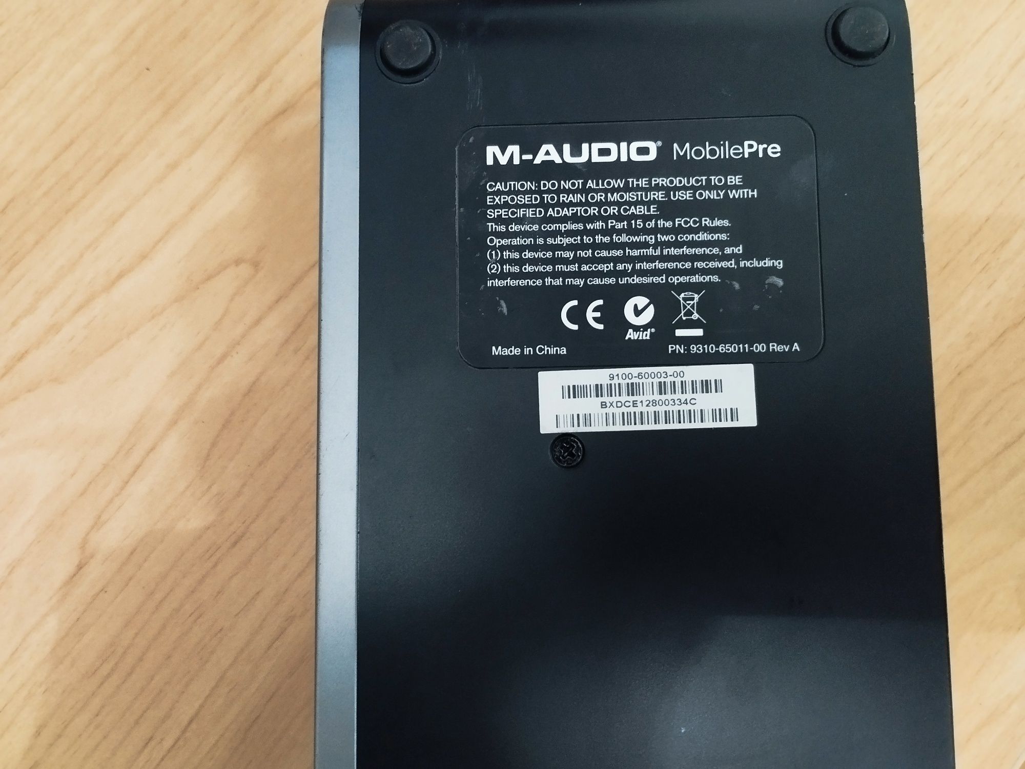 Interface de áudio pré-amplificador M-AUDIO MobilePre