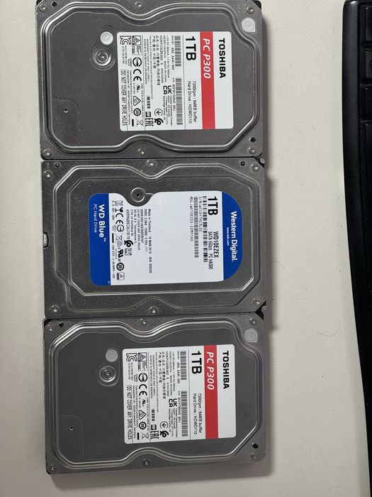 HDD, жорсткі диски 1 Тб, 500 Гб