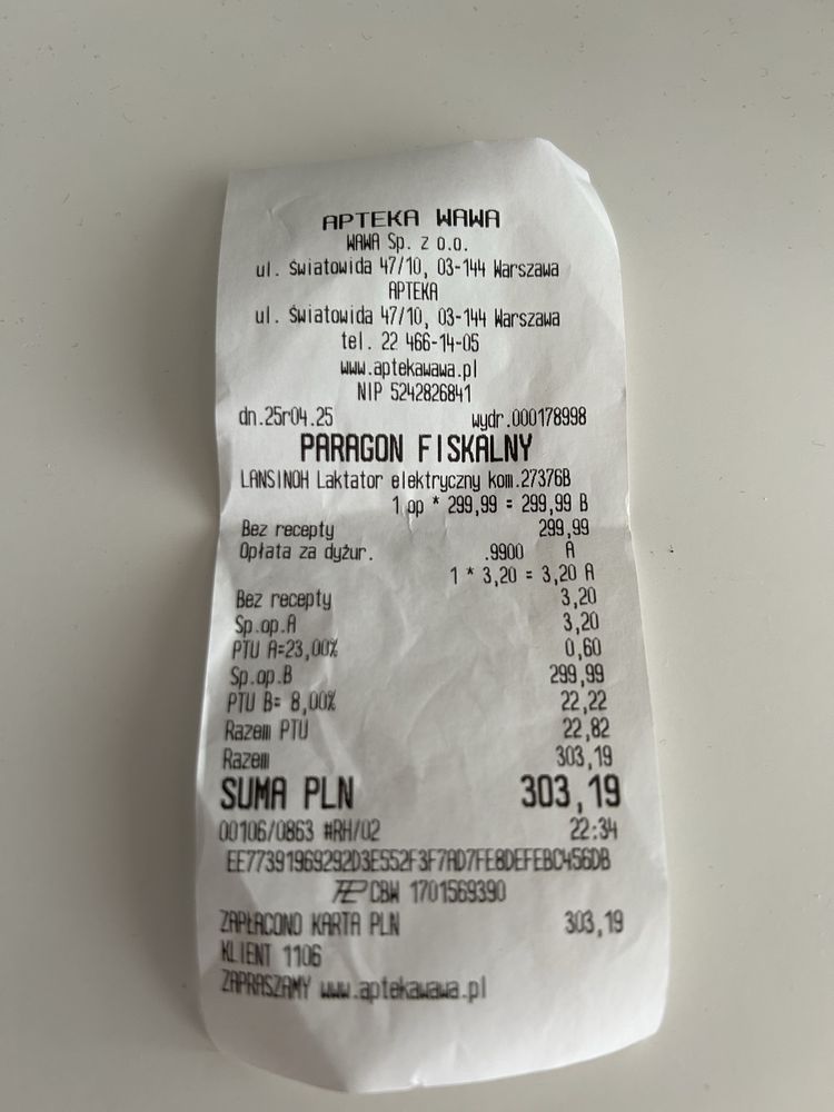 Laktator Lansinoh Pojedynczy Elektryczny