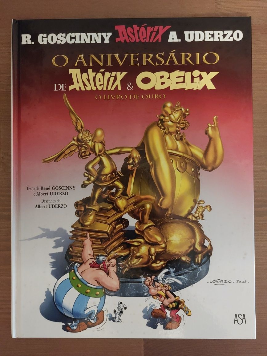 L " O Aniversário de Astérix e Obélix " Livro de Ouro (Como Novo)