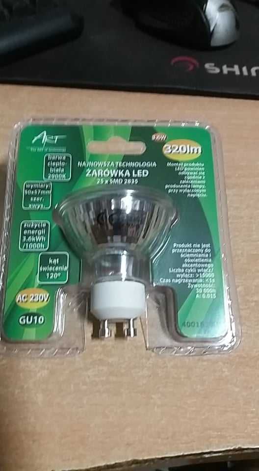 Żarówka LED GU10 3.6W nowe,