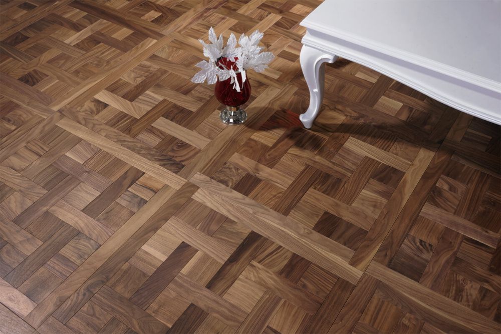 Паркет та паркетна дошка з горіха Лівий правий під ялинку квадрат