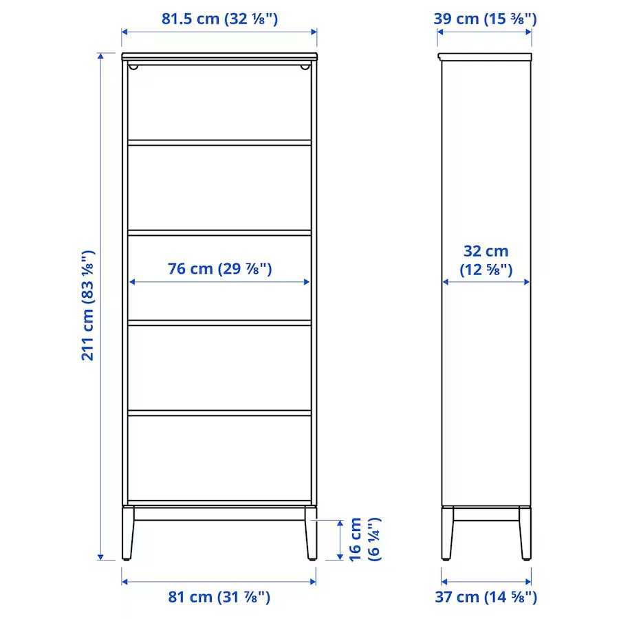 witryna IKea IDANÄS Regał, biały, 81x39x211 Idanas Nowy w kartonie