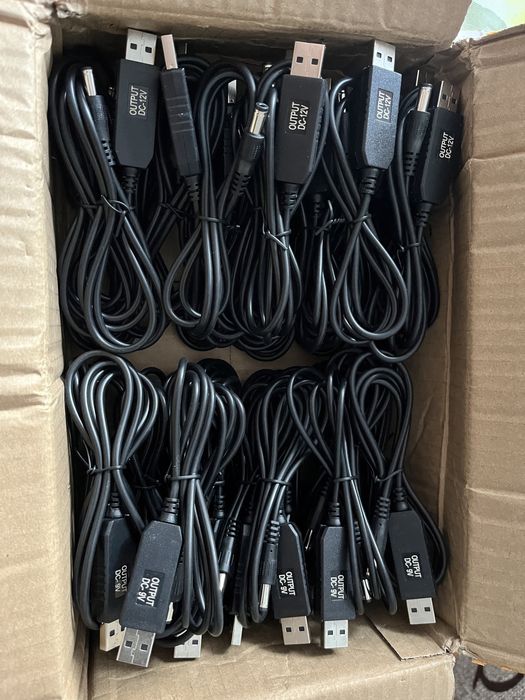 Продам Кабель перетворювач до роутера з 5V на 12V або 9V