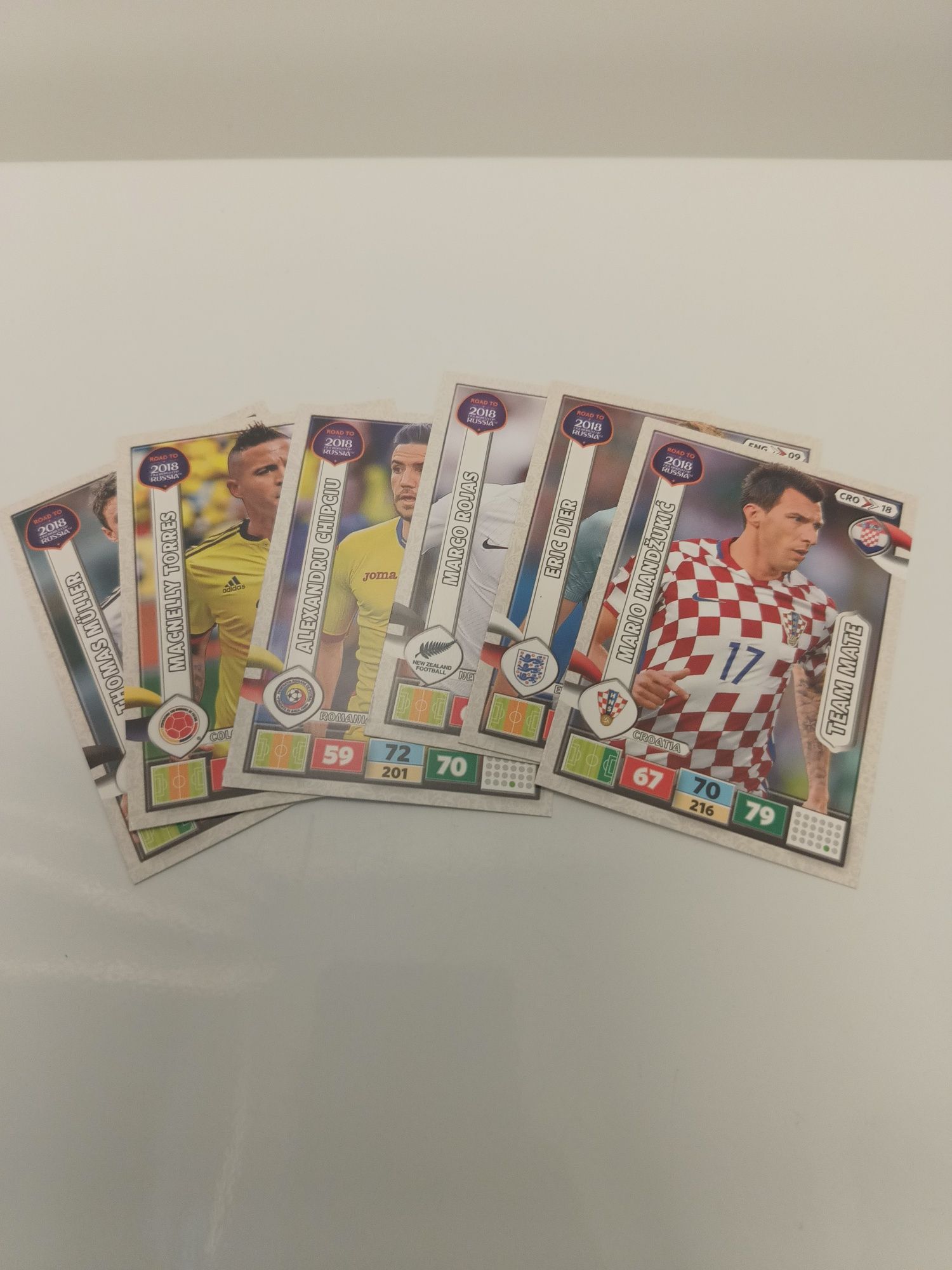 Zestaw 10 kart Panini Road to Russia 2018