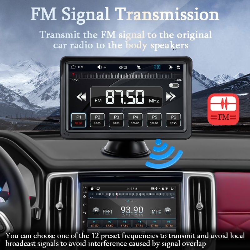 Ecrã para expansão de funcionalidade de auto rádio