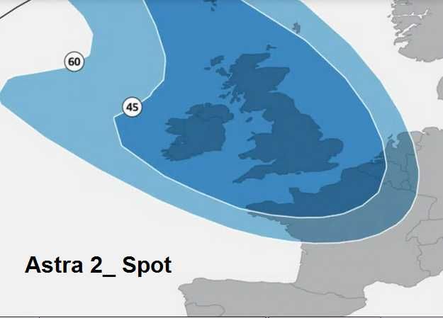 Parabólica de 1,80 m para BBC e outros programas do Astra2 (28.2E)