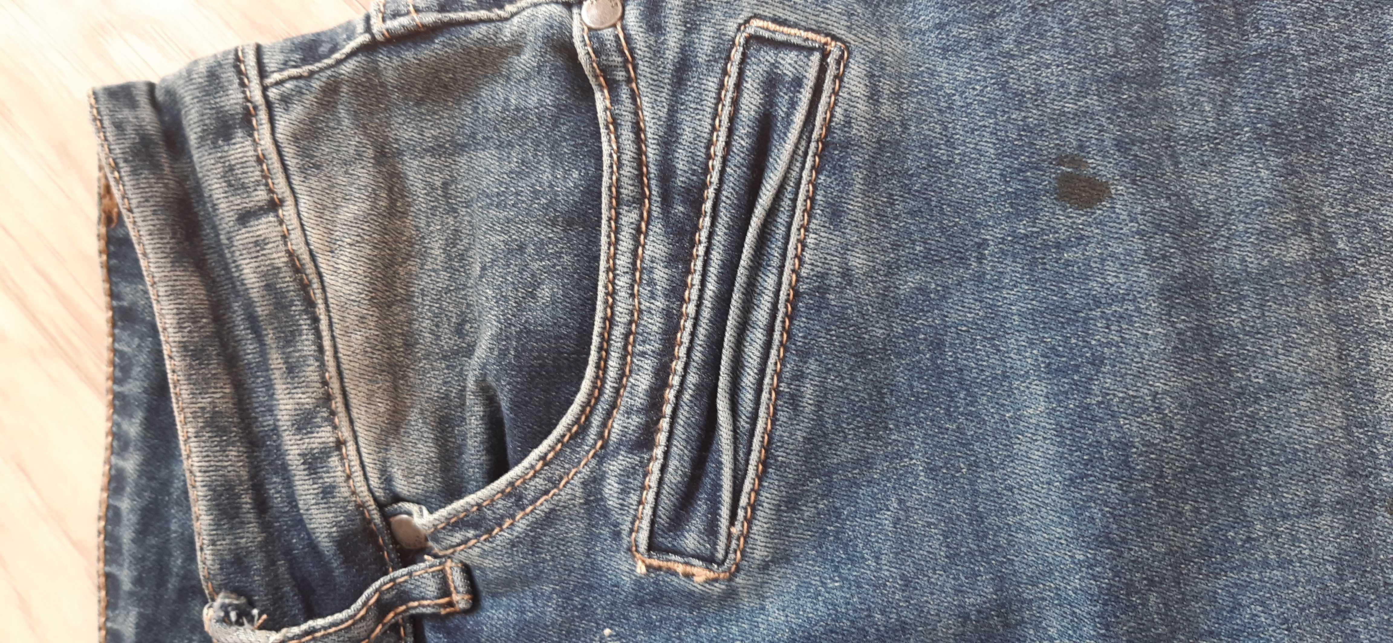 Super jeansy z przetarciami S
