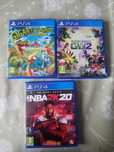 Sprzedam gry na Ps4 Plants vs Zombies,NBA 2k20, Gigantosaurus The Game