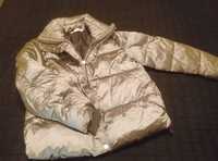 Куртка дутик H&M Puffer дутая серебристая женская