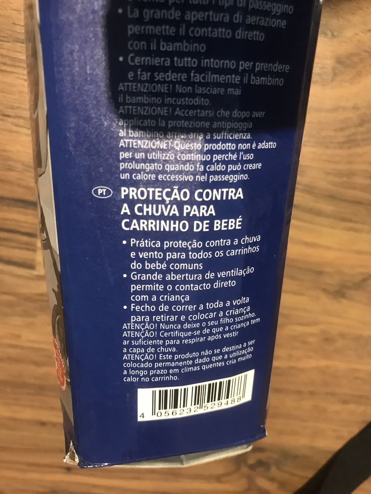 Capa de chuva universal para carrinho de bebé