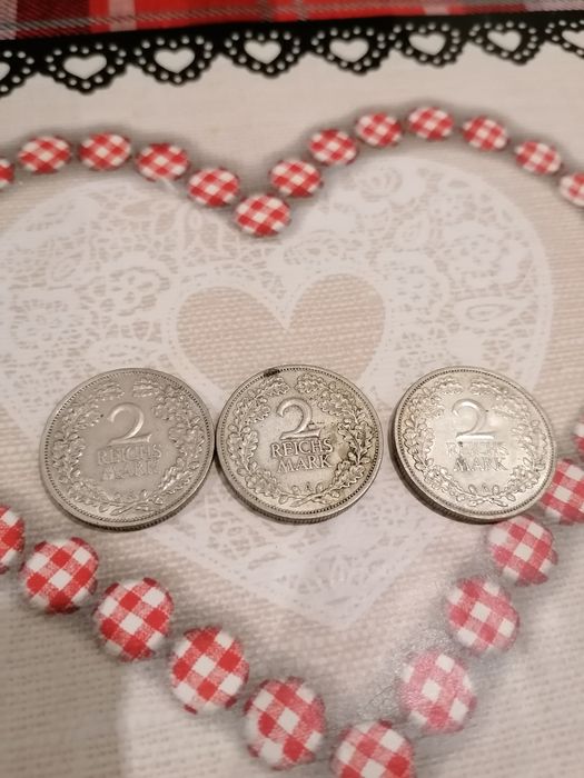 Przedwojenne marki niemieckie srebrne