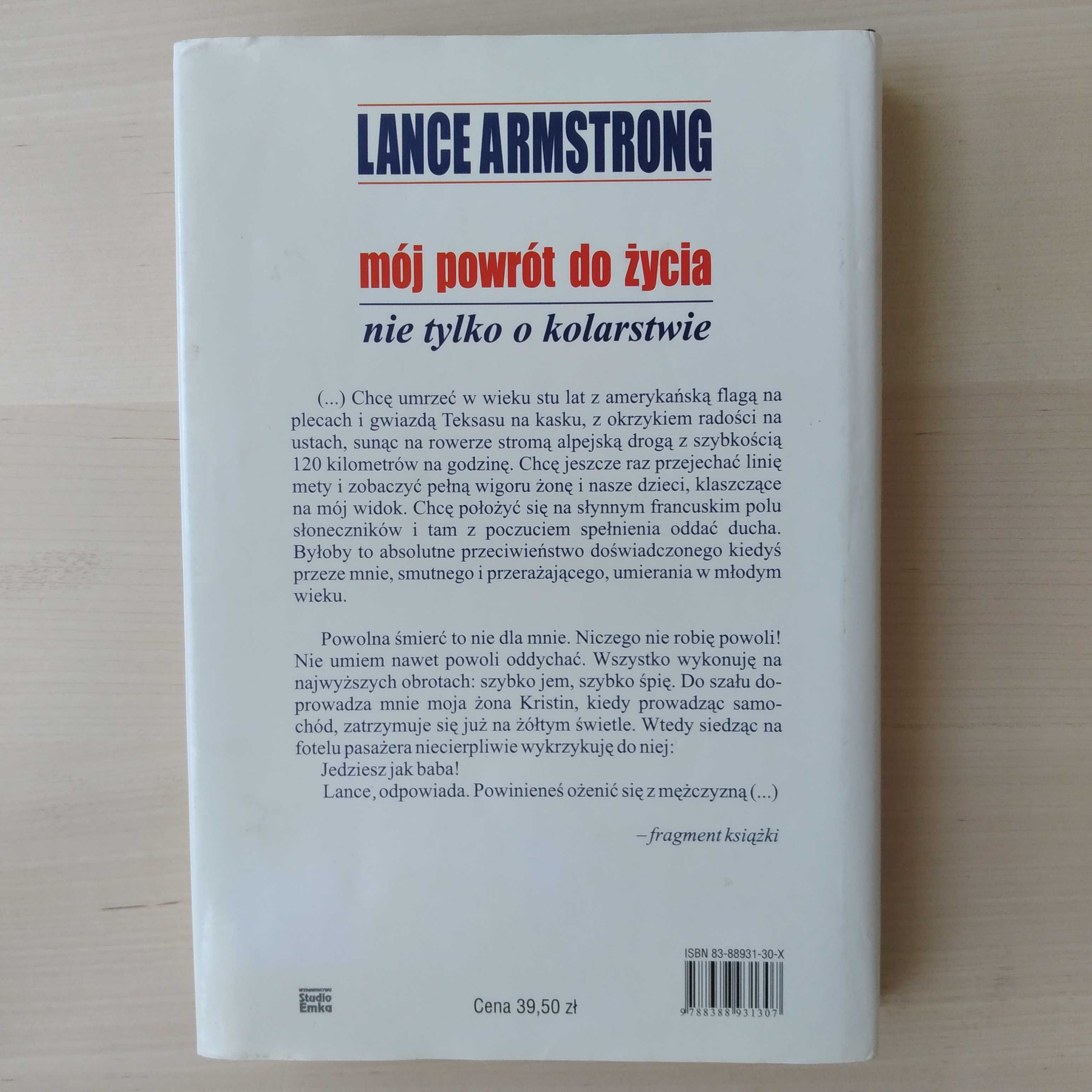 Wojna Lancea Armstronga + Mój powrót do życia. Nie tylko o kolarstwie