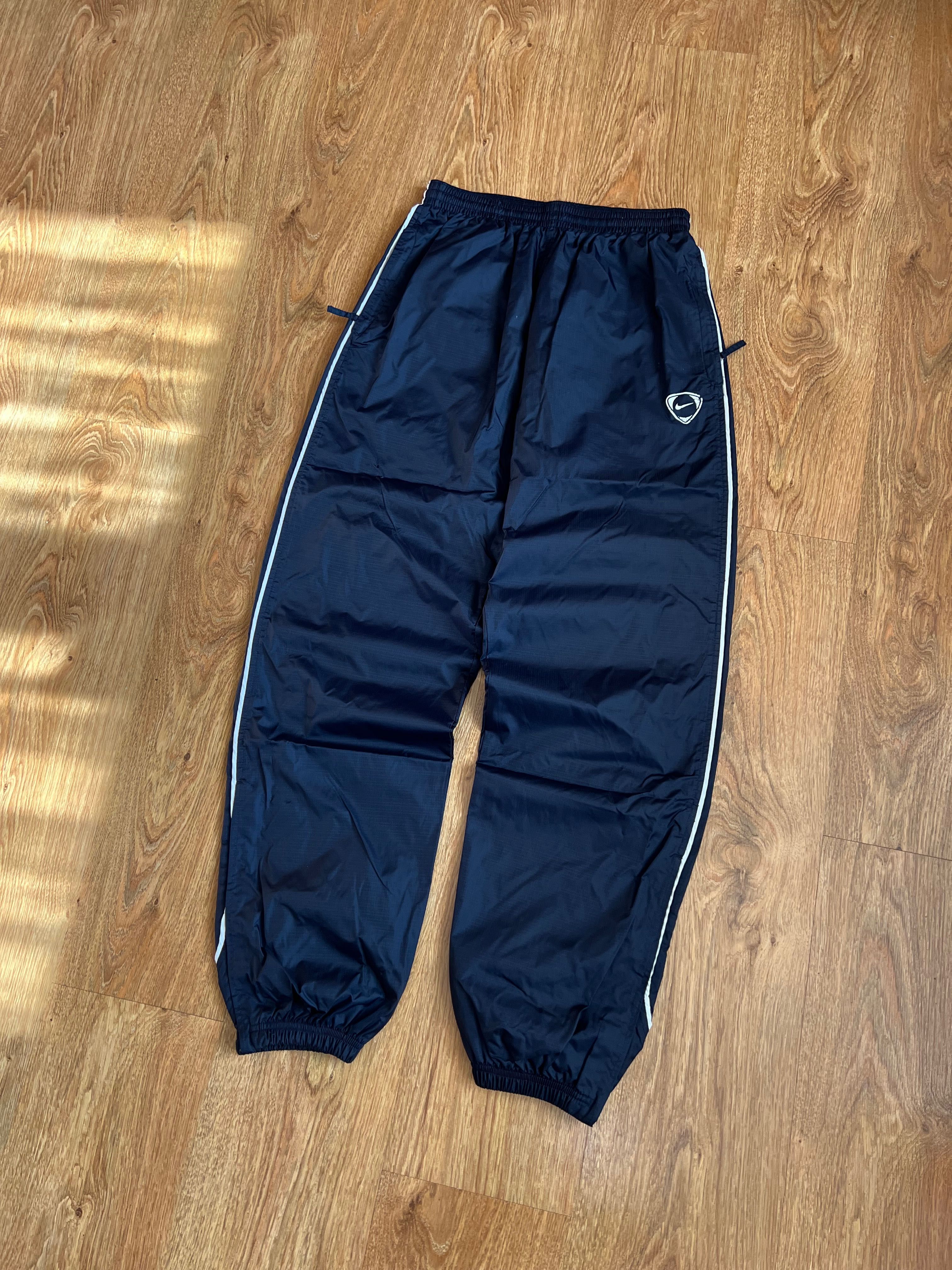 Нейлоновые штаны Nike Baggy парашуты Nylon широкий фит Sk8 rep y2k