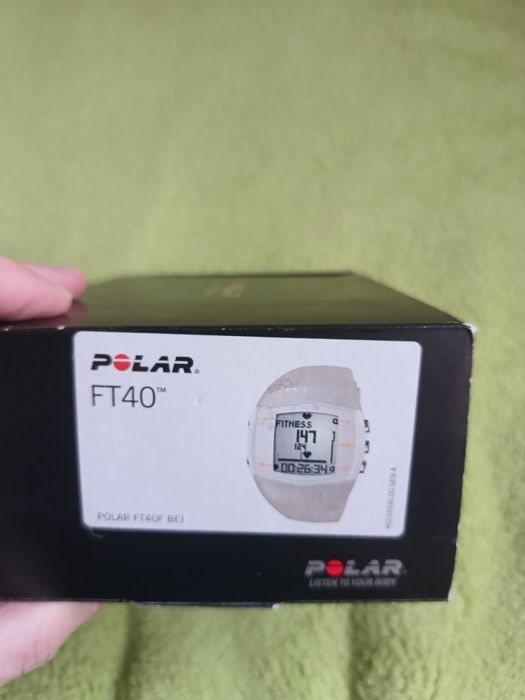 Zegarek pulsometr Polar Ft 40 pudełko nadajnik z paskiem instrukcja