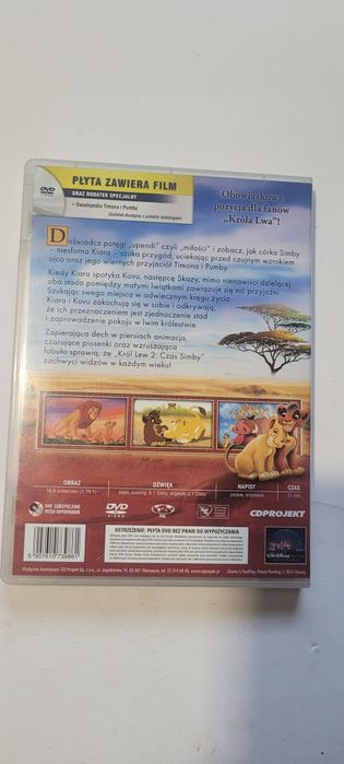Film KRÓL Lew  2 Czas simby płyta DVD