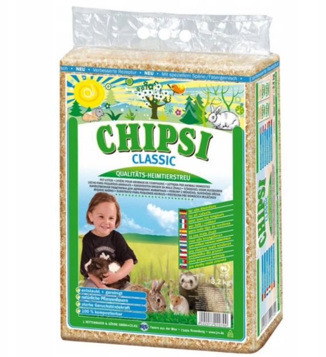 Naturalne trociny dla gryzoni CHIPSI CLASSIC 60 L 3,2 kg