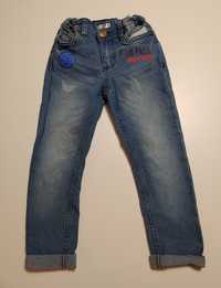 Jeansy 104 dla chłopca, jeansy regulowane w pasie