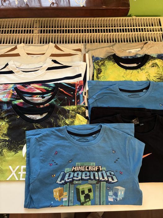 T-shirt 9 sztuk 122-130 Xbox Zara Minecraft Nike