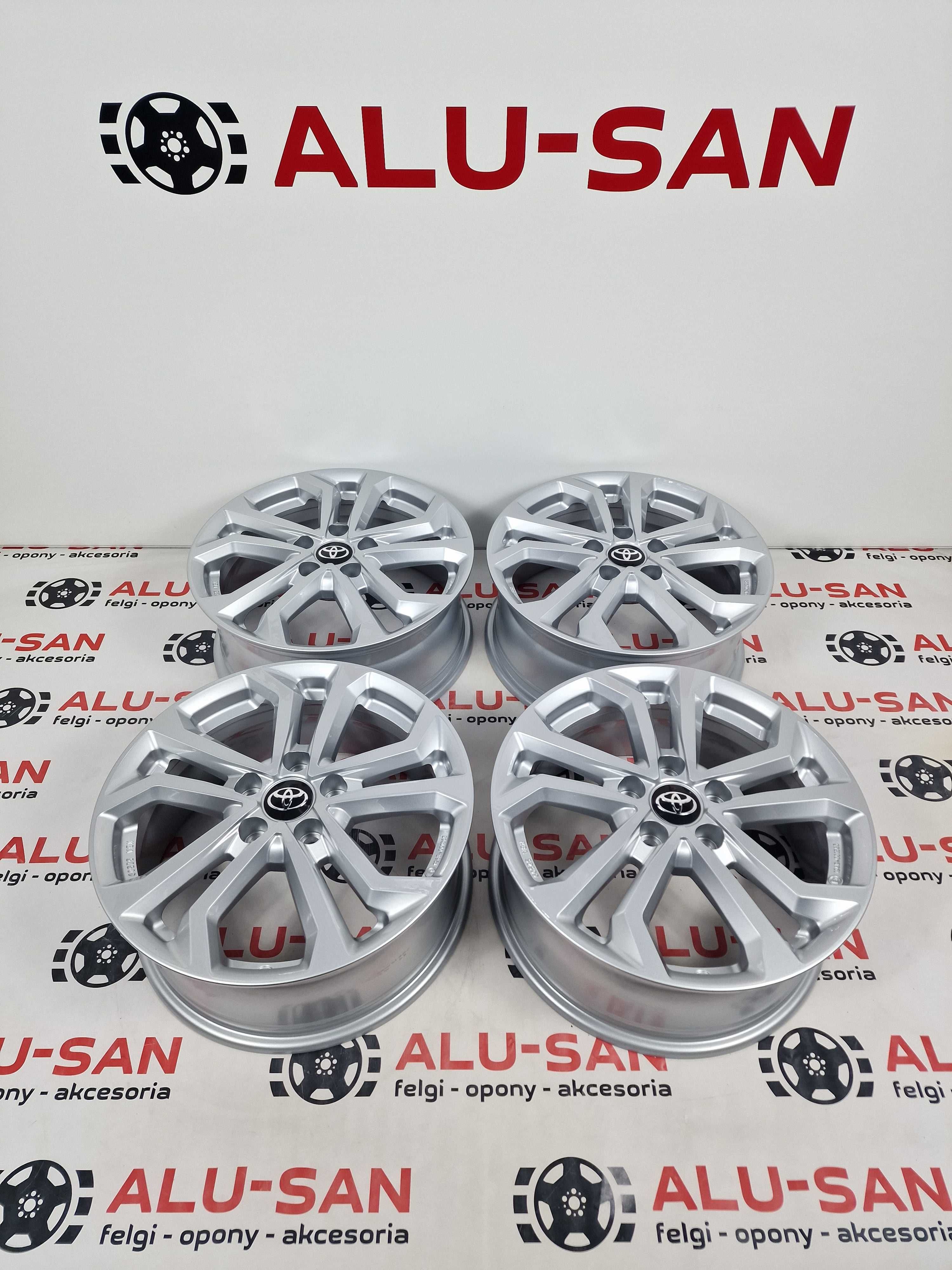 NOWE alufelgi TOYOTA 16" 5x114,3 Auris Corolla RAV-4 Previa - Srebrne