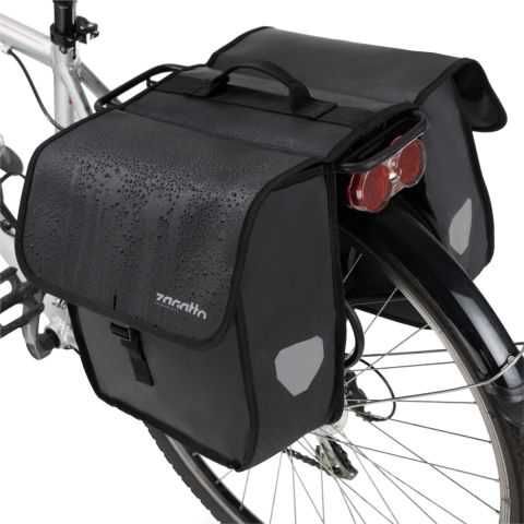 MOCNA WODOODPORNA Sakwa Rowerowa Podwójna na Bagażnik 2×11L Zagatto