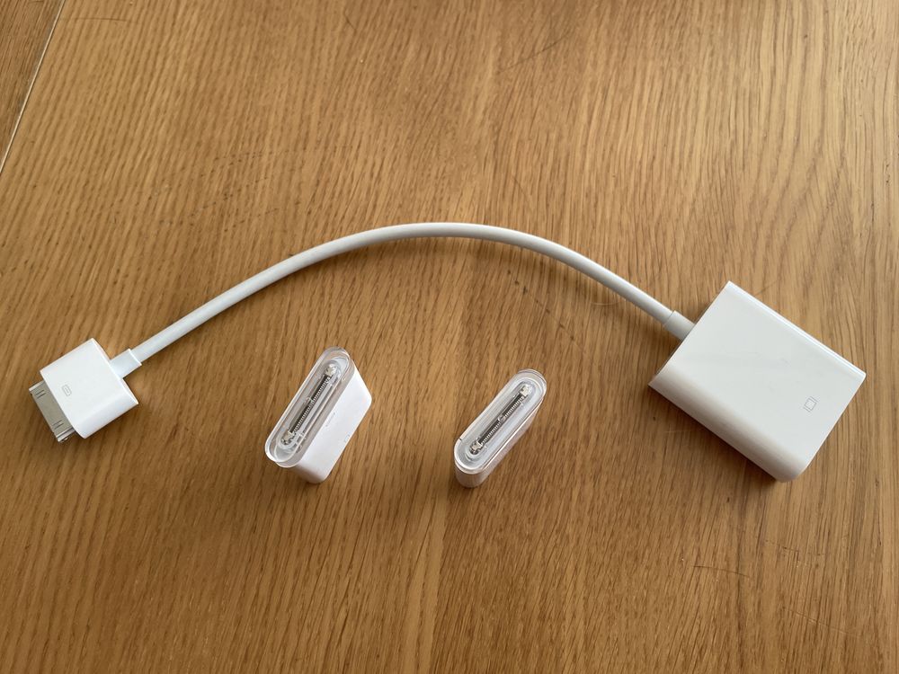 Adaptadores para ligação de 30 pinos de iPhone/iPad