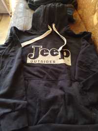 Bluza czarna z kapturem r. S - JEEP