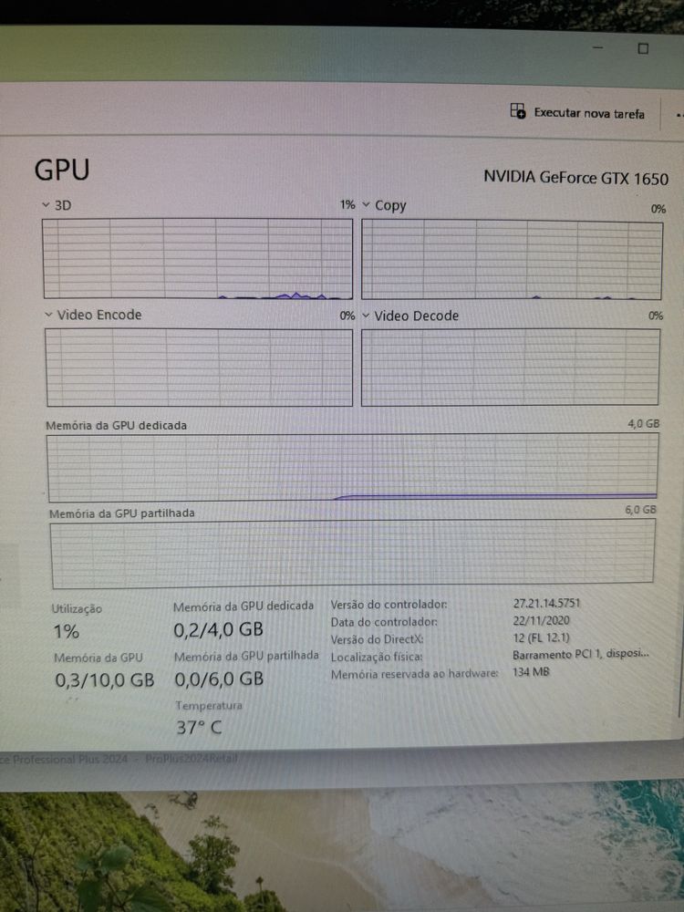 Torre do Gaming i7+GTX1650+SSD 240Gb