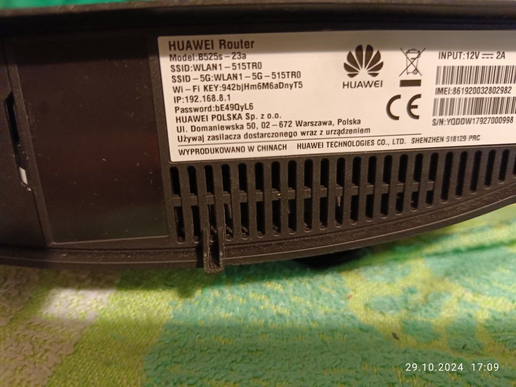 Router Huawei b525 na kartę SIM