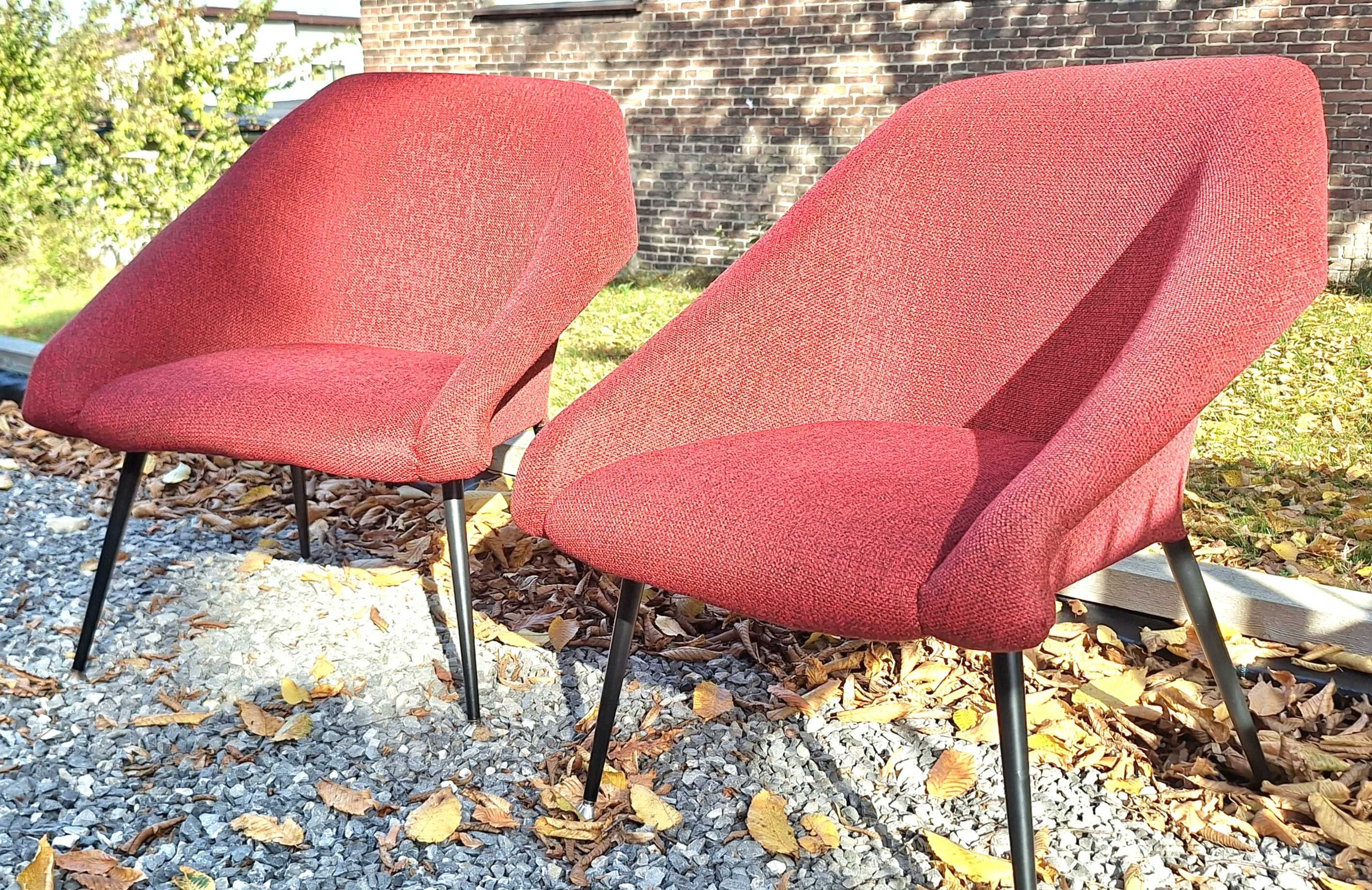 Fotele model Ewa, z orginalną tapicerką w idealnym stanie, lata 60-70