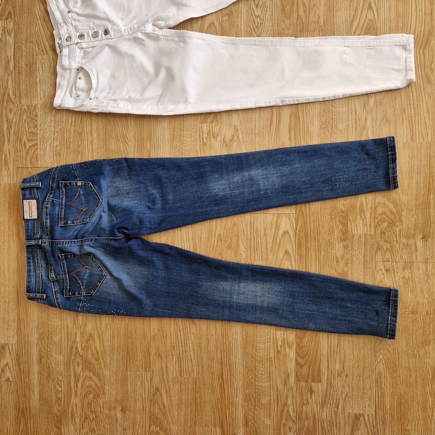 Gaudi Jeans 27 spodnie denim Push UP Julia gratis białe