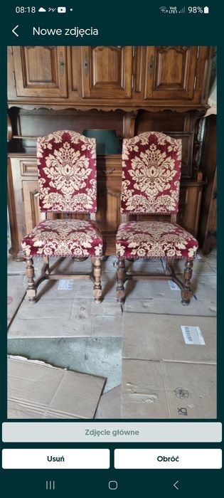 krzesła barokowe