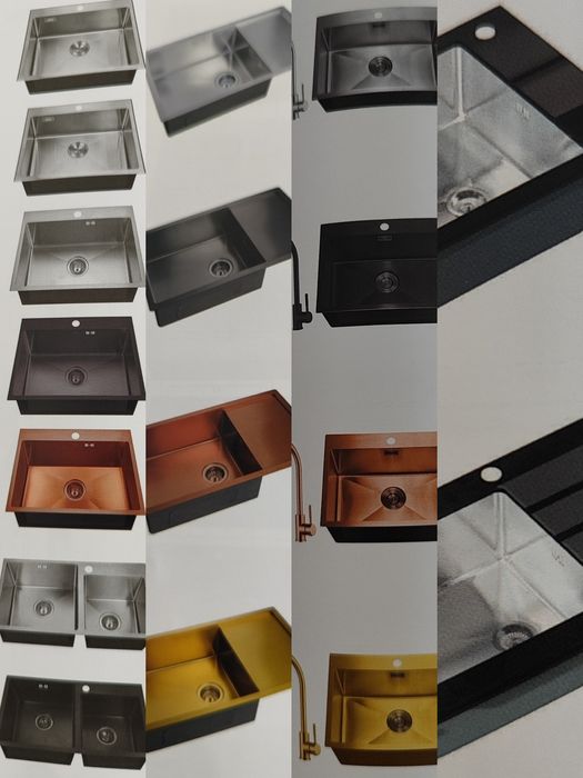 Мойка врезная со смесителем нержавейка,в ассортименте!