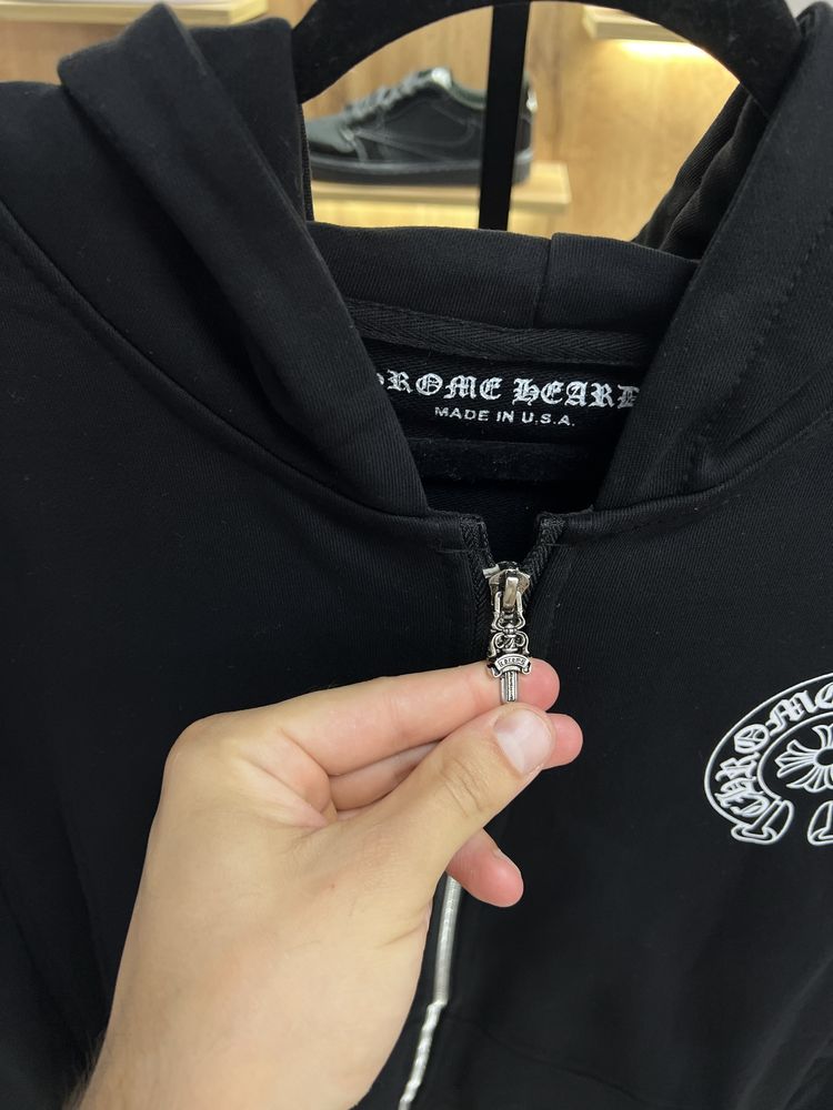 Зіп Худі Chrome Hearts Black Zip Up