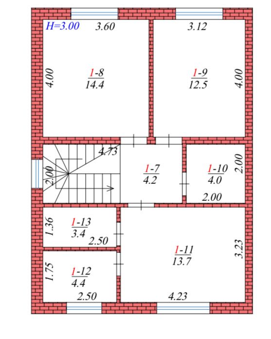 Дуплекс 126м2, є газ, велика ділянка, Святопетрівське, поруч Вишневе