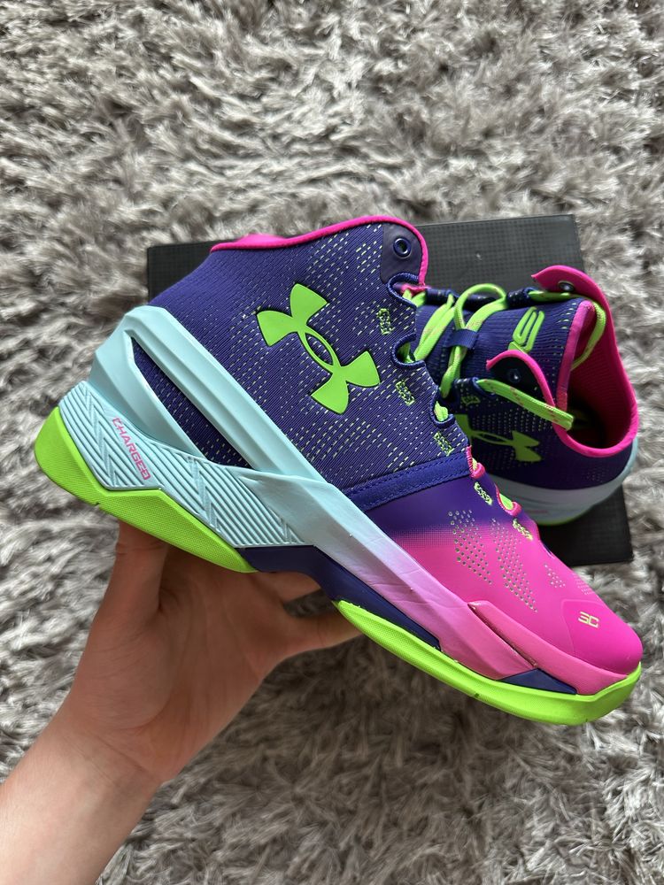 (43) Under Armour Curry 2 Retro Northern Lights