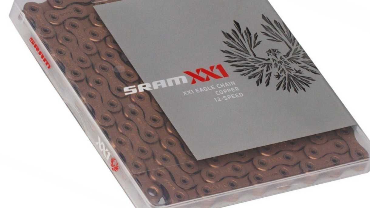Łańcuch 12s Eagle rzędowy SRAM xx1 Copper Box 126 rudy elektryk ebike