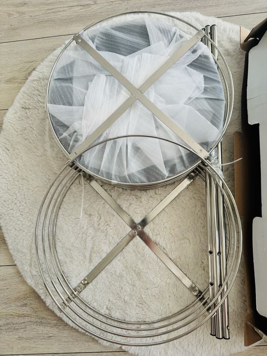 Stol lustrzany dwupoziomowy