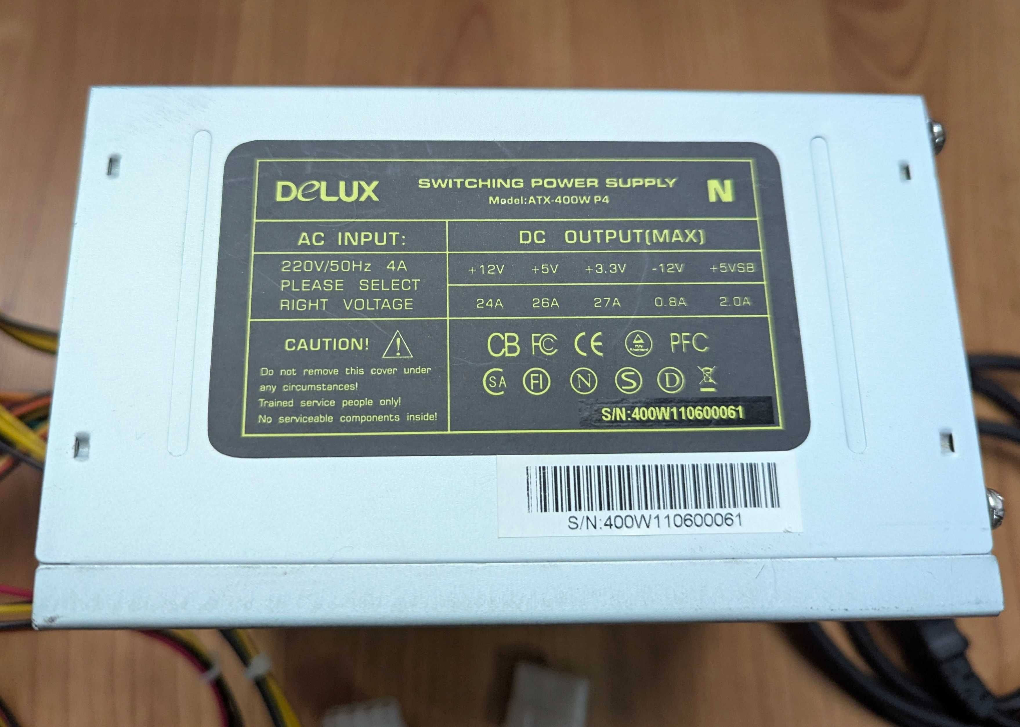 Блок питания DELUX ATX - 400W (P4)