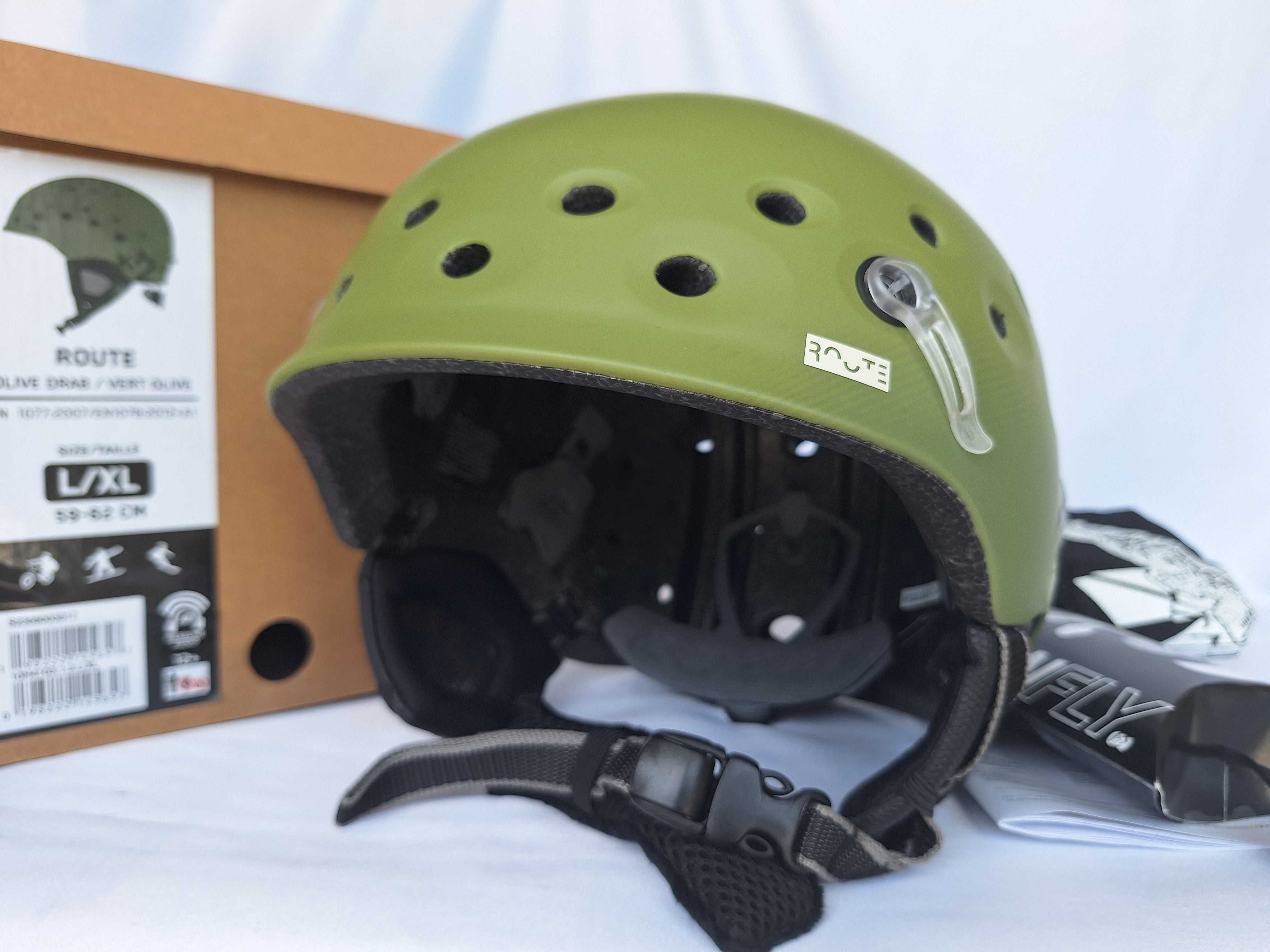 Kask całoroczny uniwersalny narciarski K2 Route Olive Drab L 59-62cm