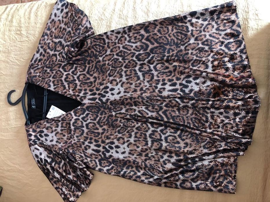 Vestido lantejoulas para passagem  ano Zara
