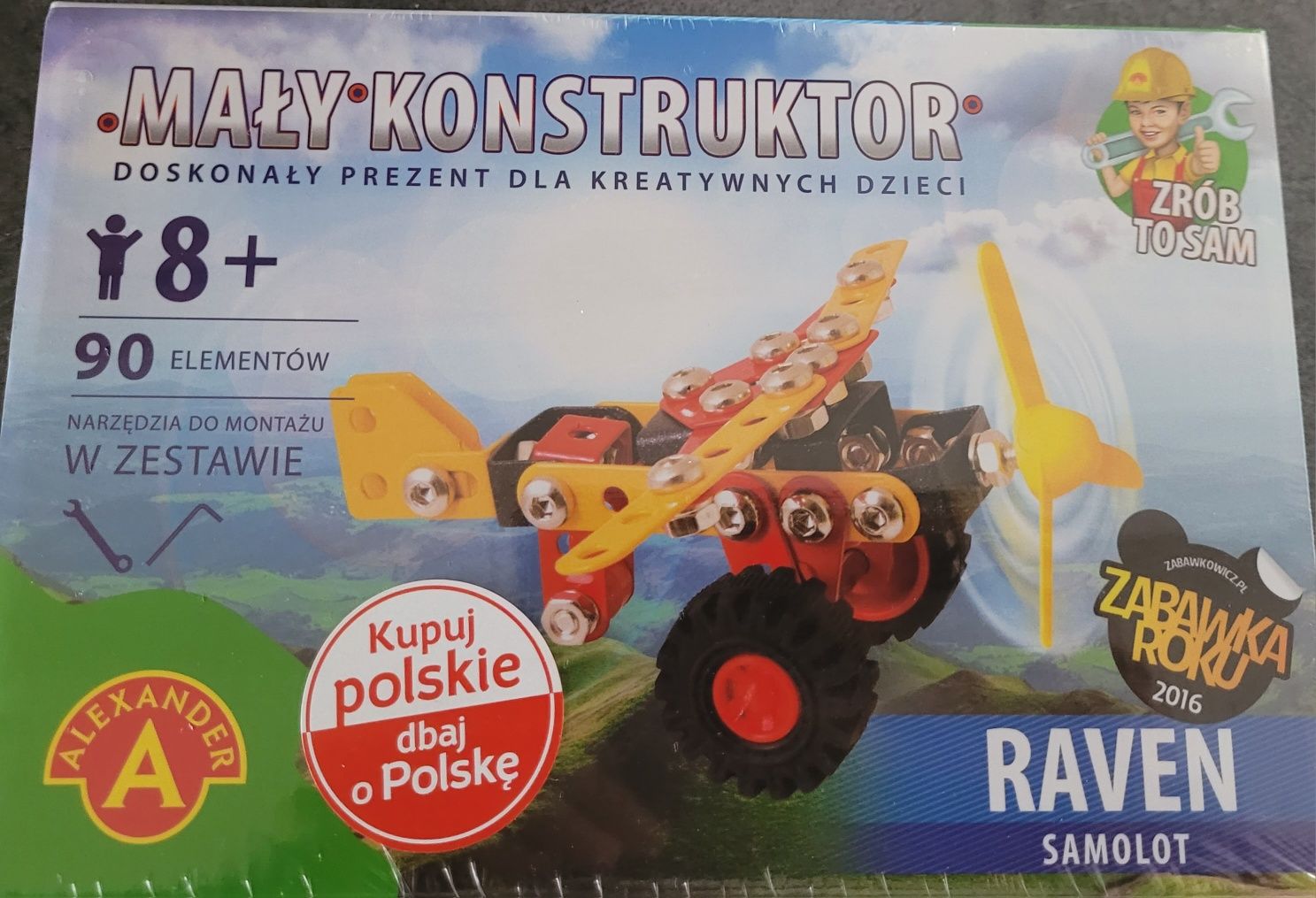 Mały konstruktor Profi Noah koparko ładowarka 5w1 oraz Raven samolot