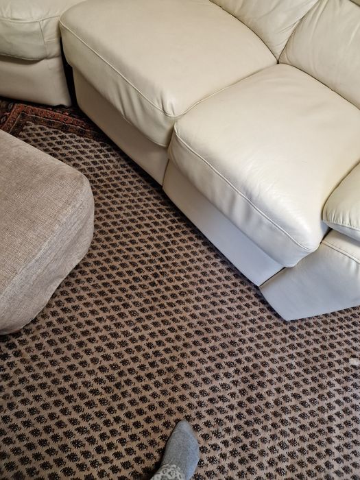 Duży narożnik ze skóry