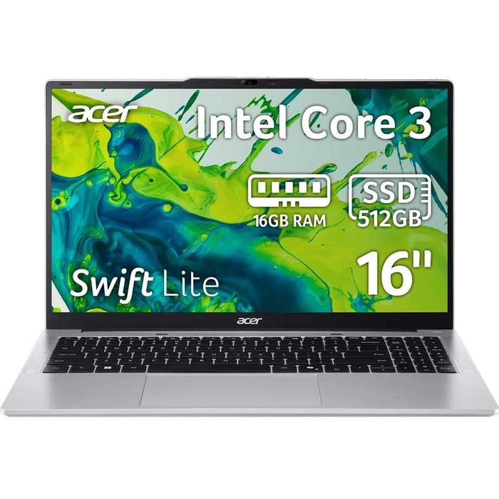 Ноутбук ACER Swift Lite SFL16-31P-3198 Silver (NX.DF2EU.001)