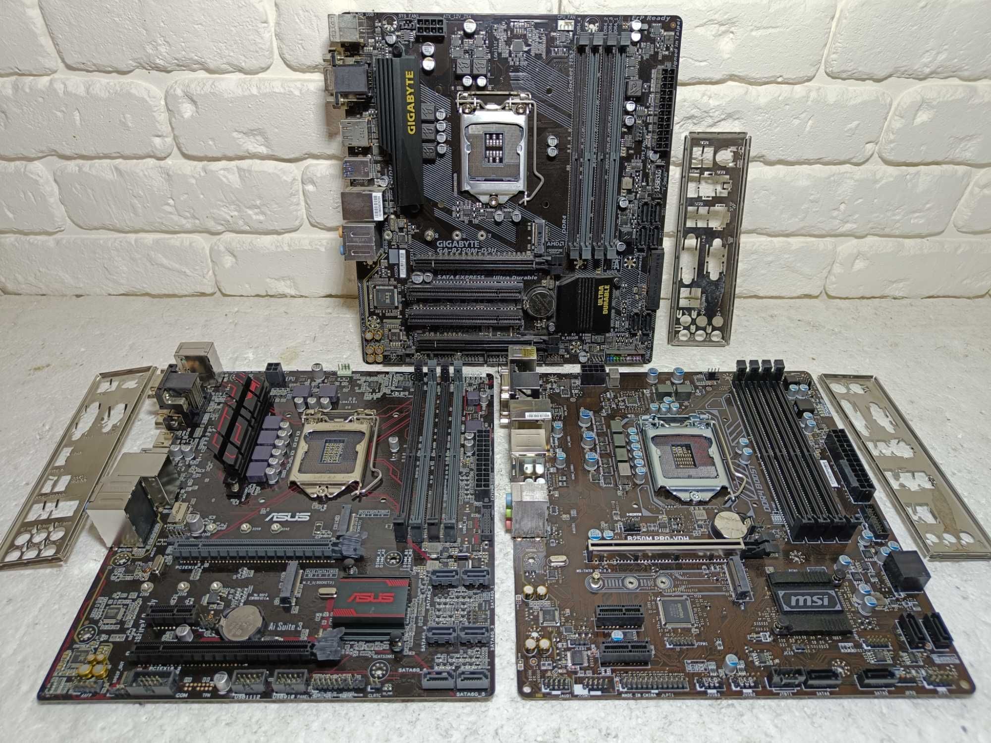 Материнська плата ASUS MSI Gigabyte B250M (M2) LGA1151 під 6-7 поколін