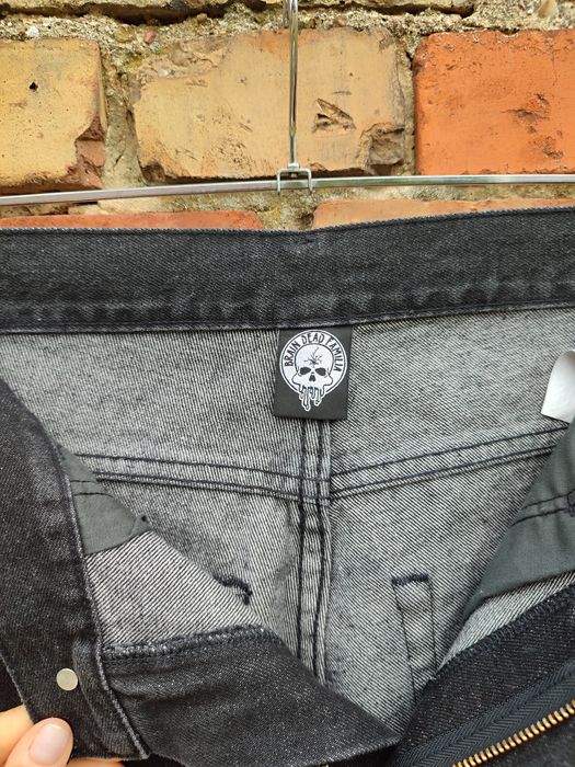 Męskie bawełniane spodnie jeansowe Braindeadfamilia