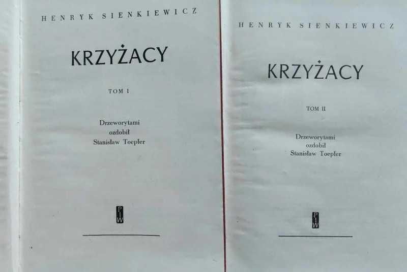 Krzyżacy - Henryk Sienkiewicz - Drzeworyty - Stanisław Toepfer