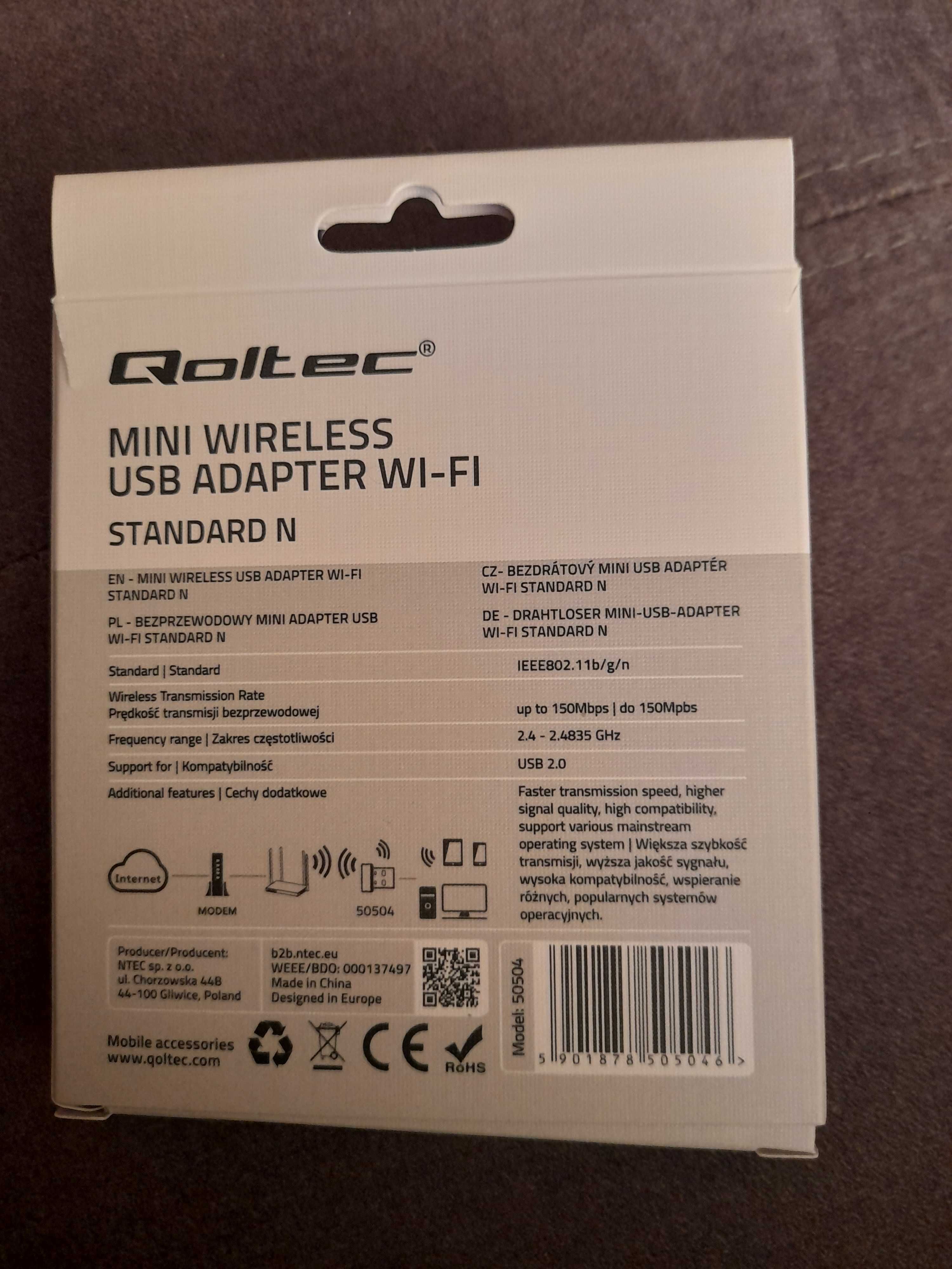Mini usb Adapter Wi Fi Qoltec