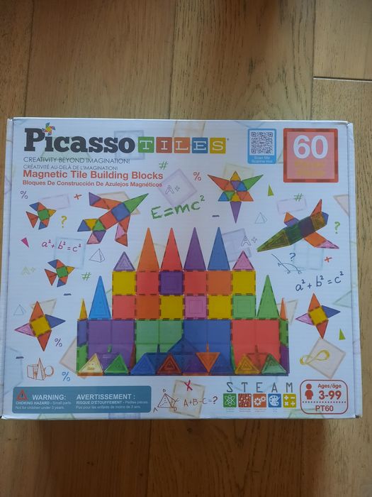 Klocki magnetyczne picasso tiles 60 sztuk nowe