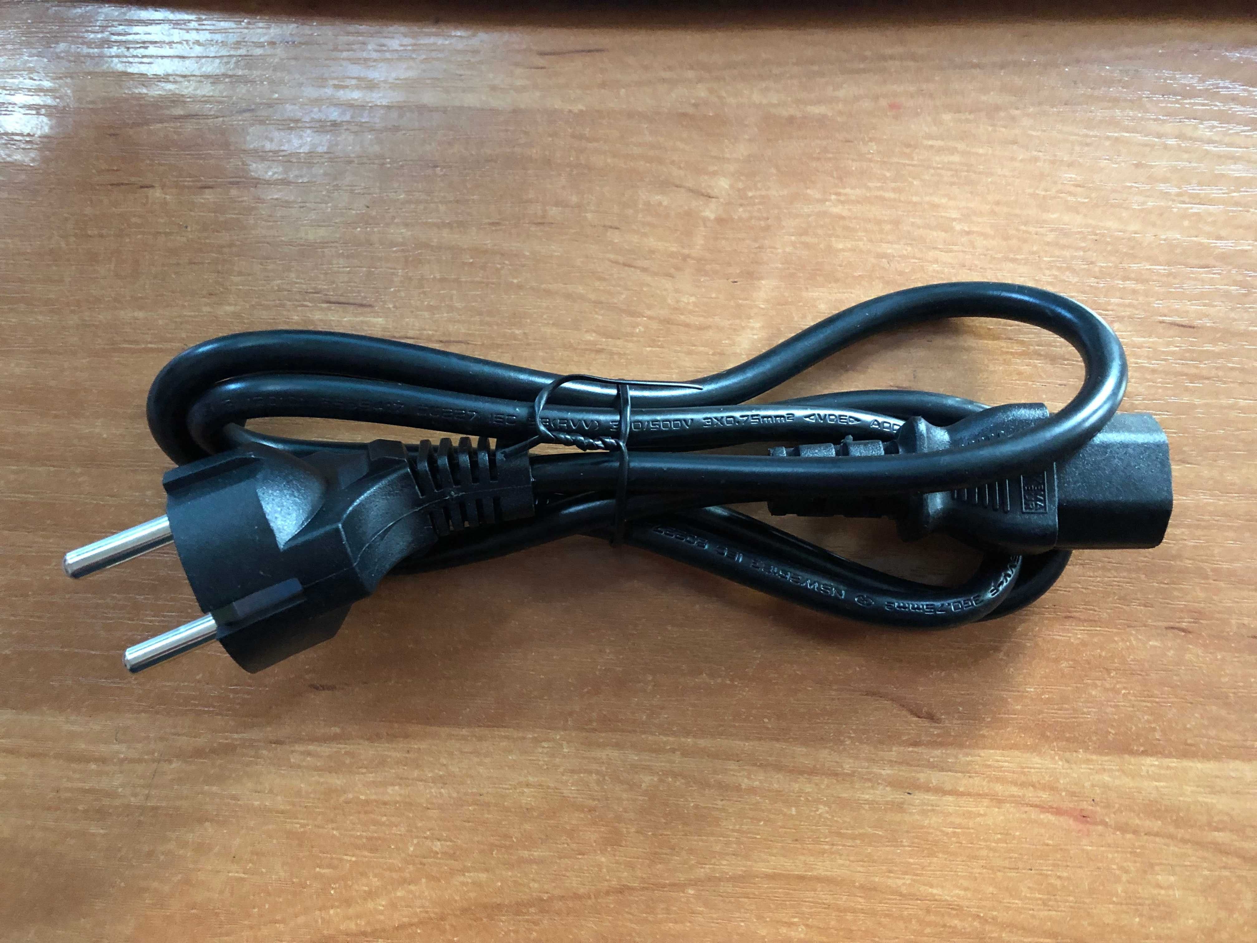 Kabel przewód zasilający napięciowy 220V 230V do komputera, monitora